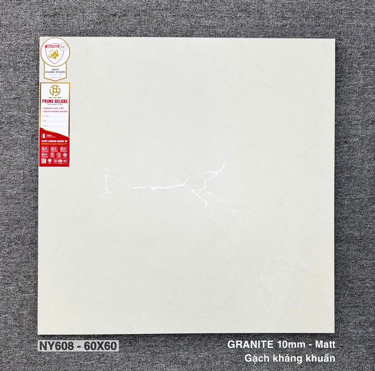 Gạch ốp lát Prime 60x60 Granite Kháng Khuẩn NY608
