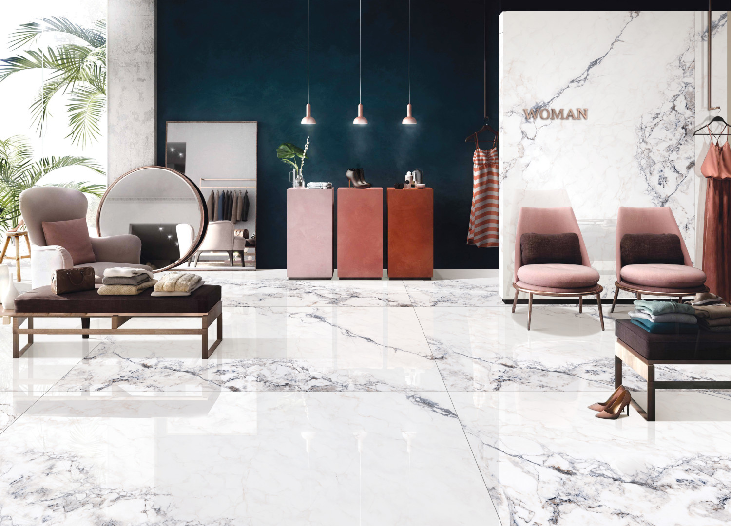 Gạch Ấn Độ 120x180 Niomi White MTH 4103 3